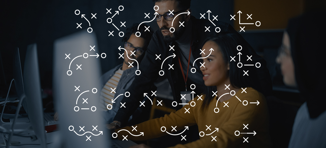 Football and Data Models: How Teams Collaborate for a Common Goal